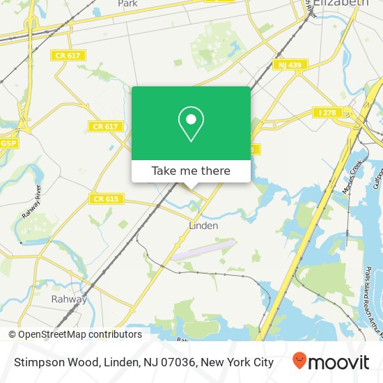 Stimpson Wood, Linden, NJ 07036 map