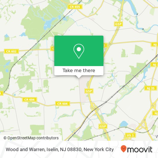 Wood and Warren, Iselin, NJ 08830 map
