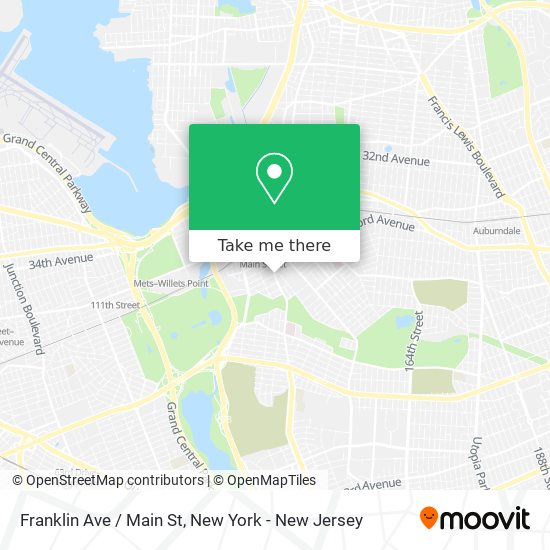 Mapa de Franklin Ave / Main St