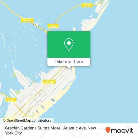 Mapa de Grecian Gardens Suites Motel, Atlantic Ave