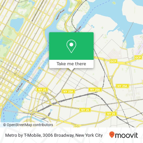 Metro by T-Mobile, 3006 Broadway map