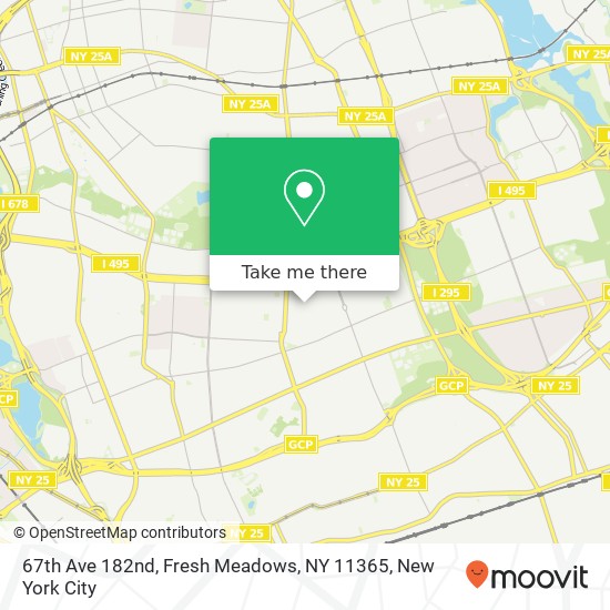 67th Ave 182nd, Fresh Meadows, NY 11365 map