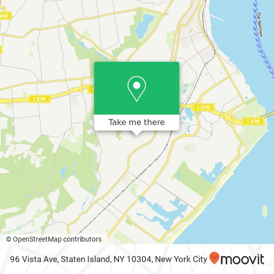 96 Vista Ave, Staten Island, NY 10304 map