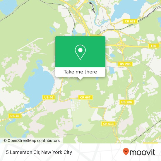 Mapa de 5 Lamerson Cir, Budd Lake, NJ 07828