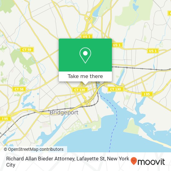 Mapa de Richard Allan Bieder Attorney, Lafayette St