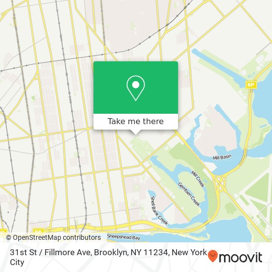 Mapa de 31st St / Fillmore Ave, Brooklyn, NY 11234