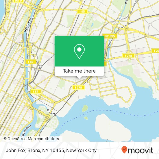 John Fox, Bronx, NY 10455 map