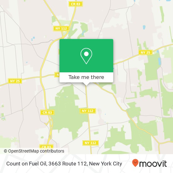 Count on Fuel Oil, 3663 Route 112 map