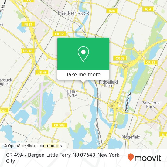 CR-49A / Bergen, Little Ferry, NJ 07643 map