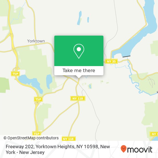 Freeway 202, Yorktown Heights, NY 10598 map