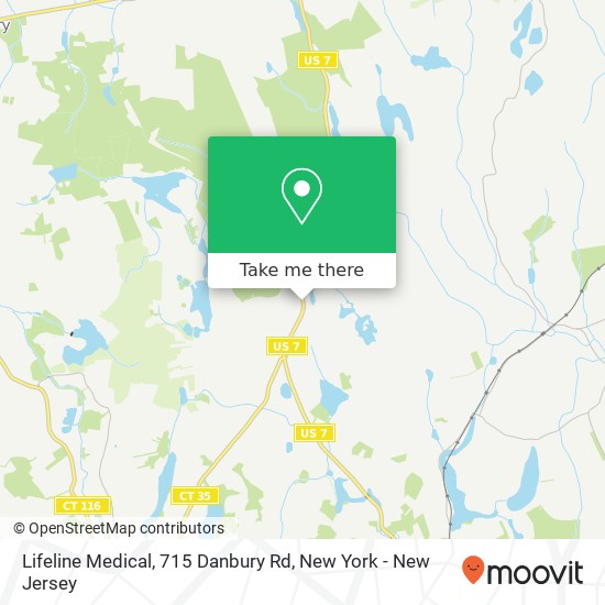 Mapa de Lifeline Medical, 715 Danbury Rd