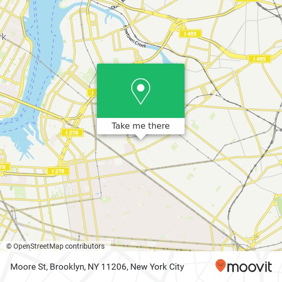 Moore St, Brooklyn, NY 11206 map