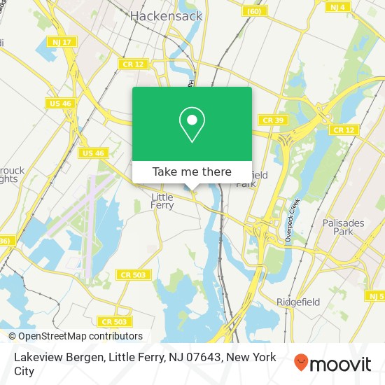 Lakeview Bergen, Little Ferry, NJ 07643 map