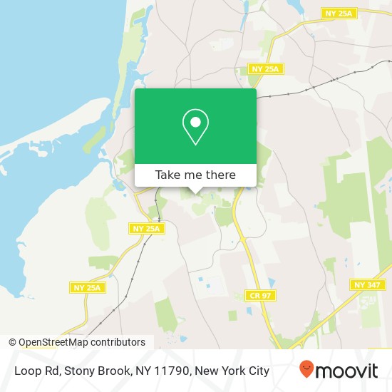 Mapa de Loop Rd, Stony Brook, NY 11790