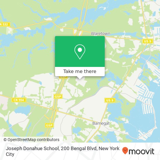 Joseph Donahue School, 200 Bengal Blvd map