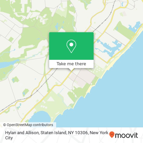 Mapa de Hylan and Allison, Staten Island, NY 10306