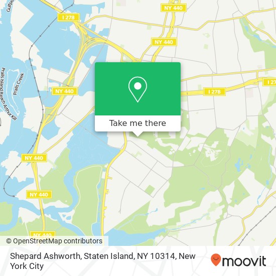 Mapa de Shepard Ashworth, Staten Island, NY 10314