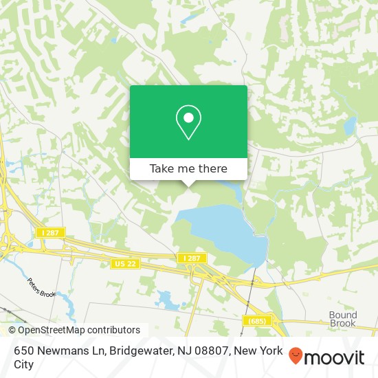 650 Newmans Ln, Bridgewater, NJ 08807 map