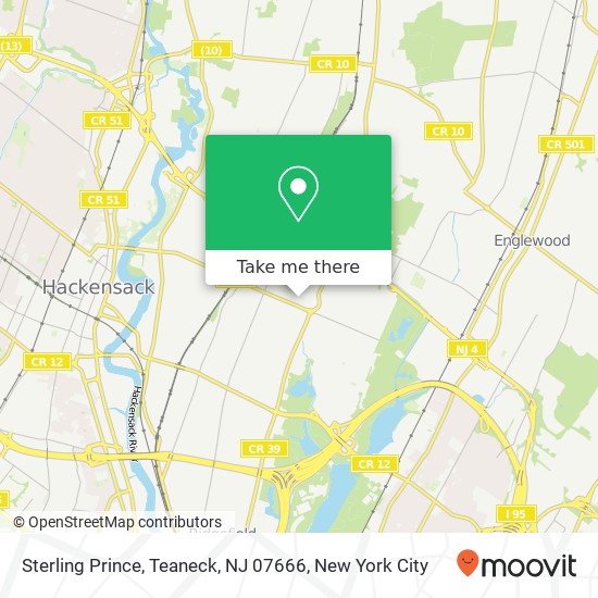 Mapa de Sterling Prince, Teaneck, NJ 07666