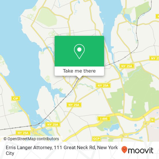 Erris Langer Attorney, 111 Great Neck Rd map