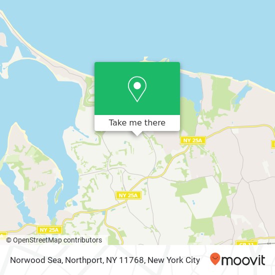 Mapa de Norwood Sea, Northport, NY 11768