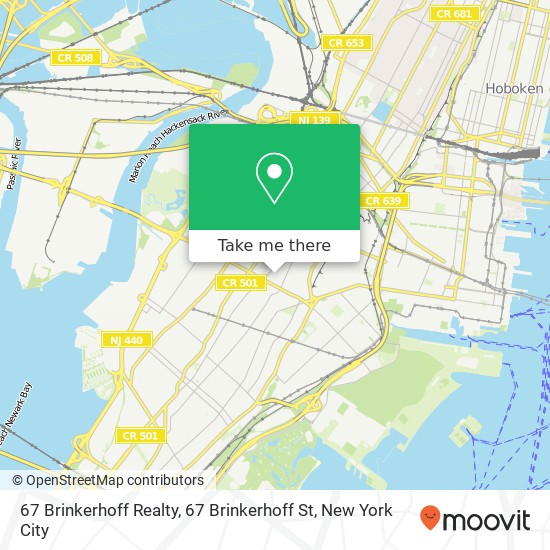 Mapa de 67 Brinkerhoff Realty, 67 Brinkerhoff St