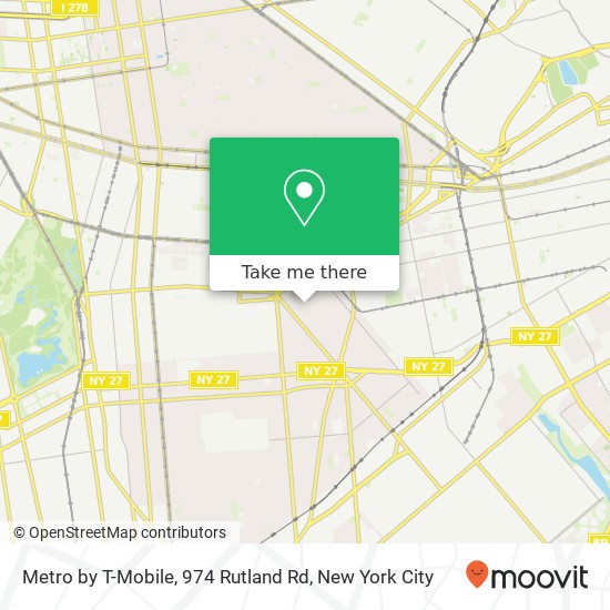 Metro by T-Mobile, 974 Rutland Rd map