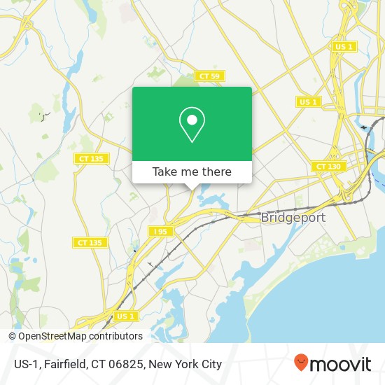 US-1, Fairfield, CT 06825 map