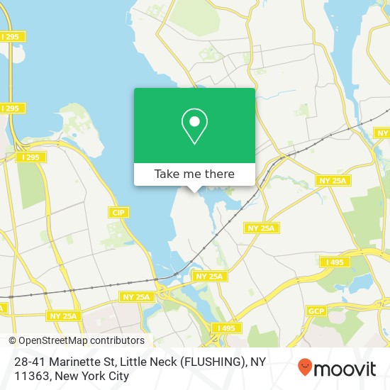 28-41 Marinette St, Little Neck (FLUSHING), NY 11363 map