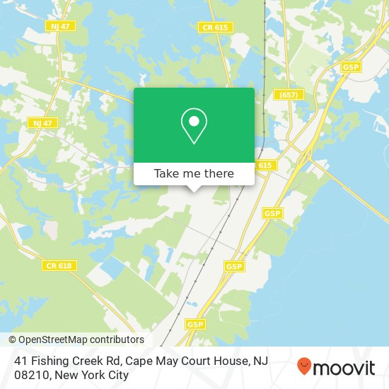 41 Fishing Creek Rd, Cape May Court House, NJ 08210 map