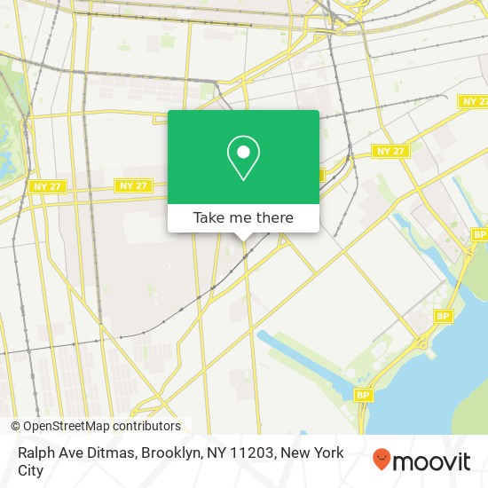 Ralph Ave Ditmas, Brooklyn, NY 11203 map
