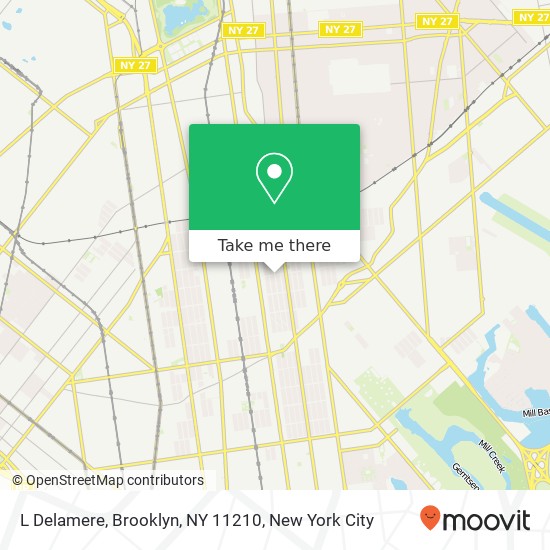 Mapa de L Delamere, Brooklyn, NY 11210