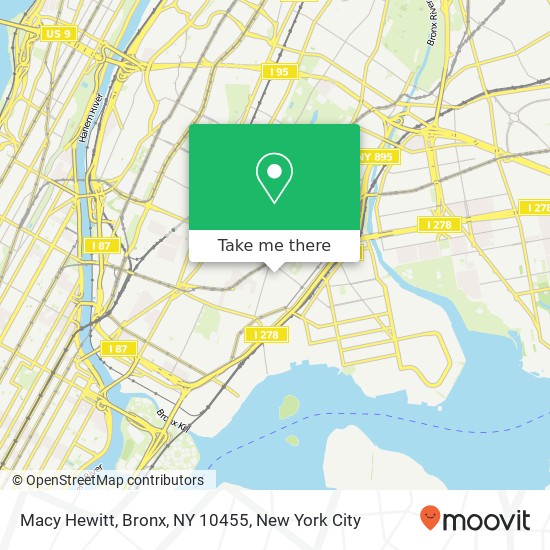 Macy Hewitt, Bronx, NY 10455 map