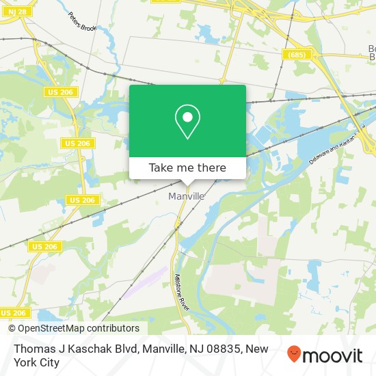 Thomas J Kaschak Blvd, Manville, NJ 08835 map