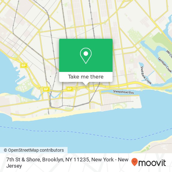 Mapa de 7th St & Shore, Brooklyn, NY 11235