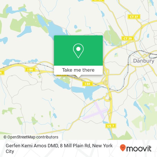 Mapa de Gerfen Kemi Amos DMD, 8 Mill Plain Rd