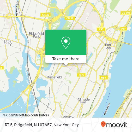 Mapa de RT-5, Ridgefield, NJ 07657