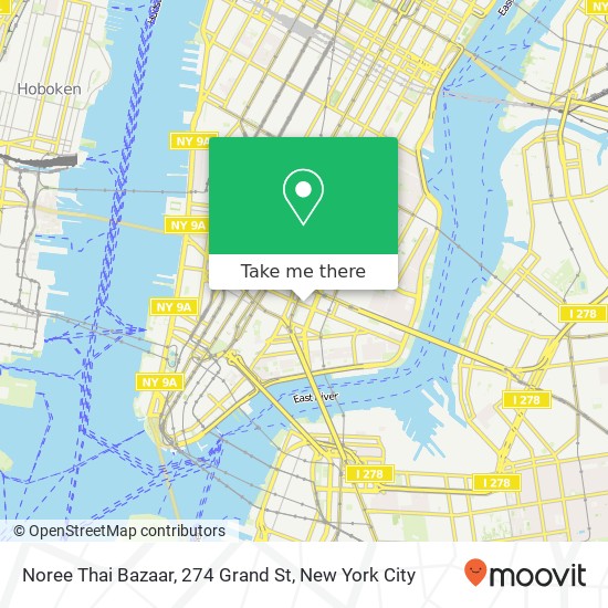 Noree Thai Bazaar, 274 Grand St map