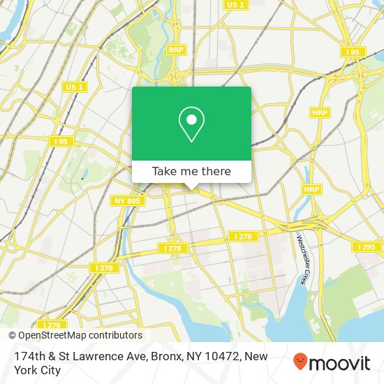 174th & St Lawrence Ave, Bronx, NY 10472 map