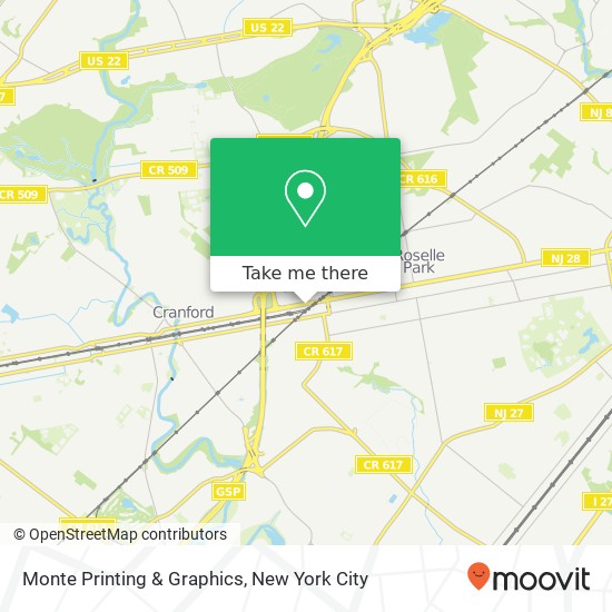 Monte Printing & Graphics map