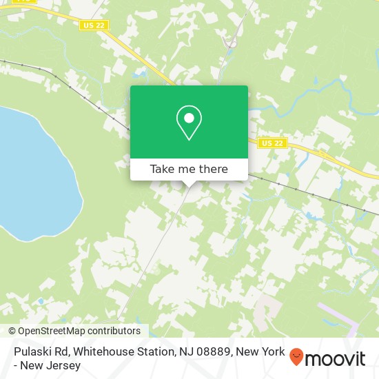 Mapa de Pulaski Rd, Whitehouse Station, NJ 08889