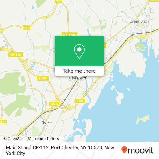 Mapa de Main St and CR-112, Port Chester, NY 10573