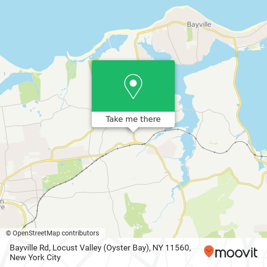Bayville Rd, Locust Valley (Oyster Bay), NY 11560 map