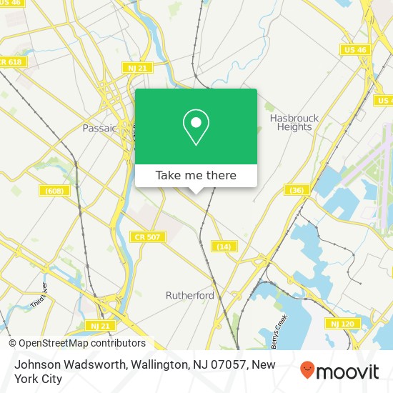 Johnson Wadsworth, Wallington, NJ 07057 map