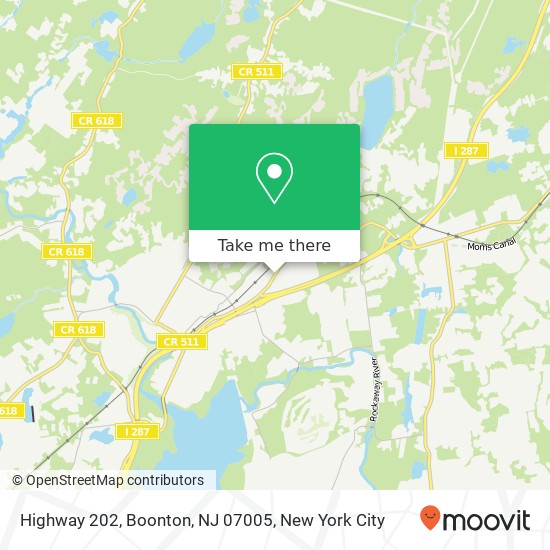 Mapa de Highway 202, Boonton, NJ 07005