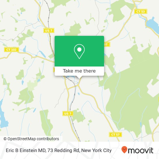 Mapa de Eric B Einstein MD, 73 Redding Rd