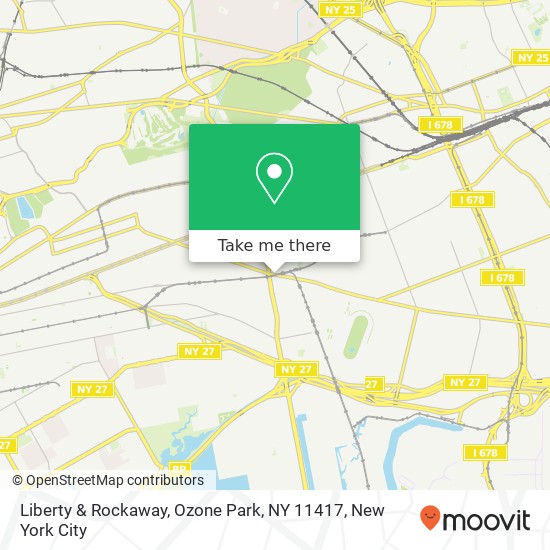 Liberty & Rockaway, Ozone Park, NY 11417 map