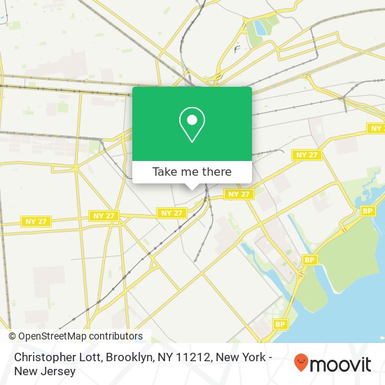 Mapa de Christopher Lott, Brooklyn, NY 11212