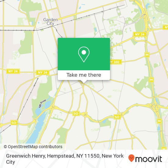 Mapa de Greenwich Henry, Hempstead, NY 11550