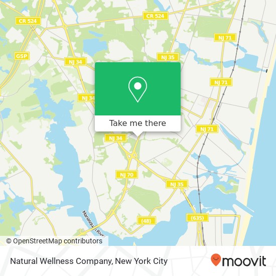 Mapa de Natural Wellness Company